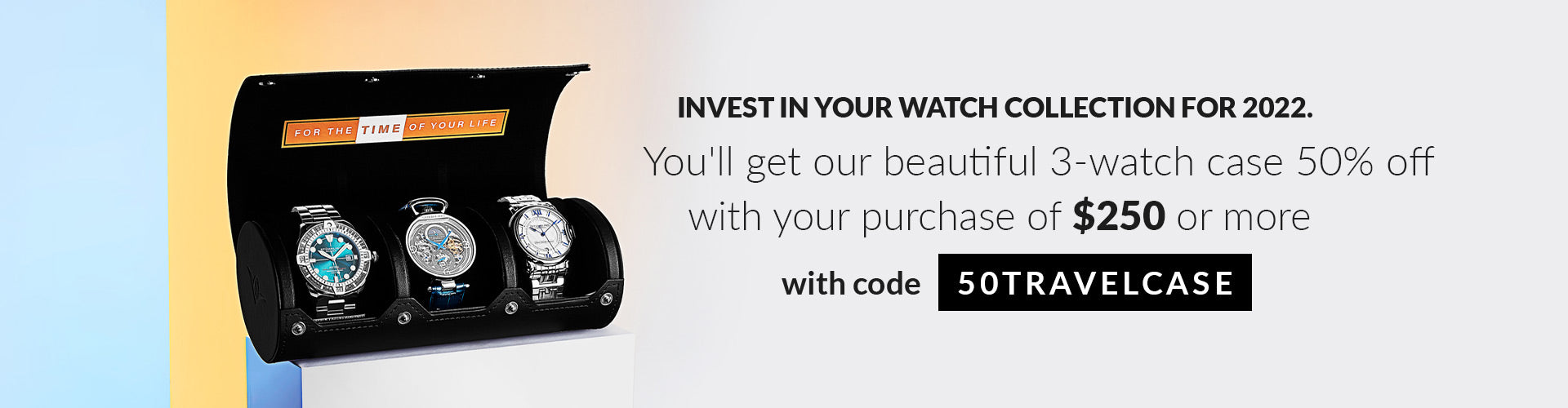 50 Percent Off Watch Travel Case