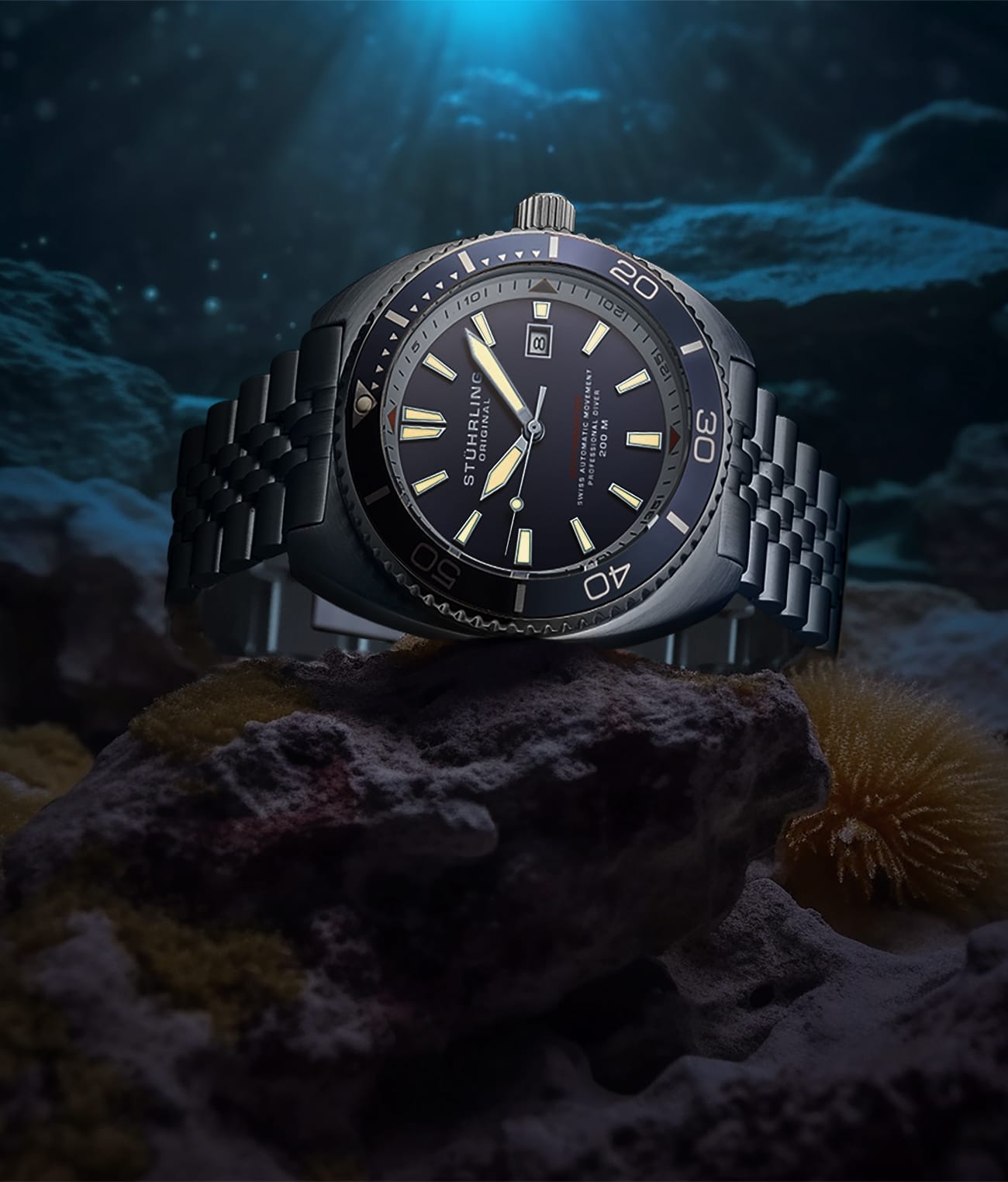 The Swiss Automatic Depthmaster 1008 45mm Diver – Stührling