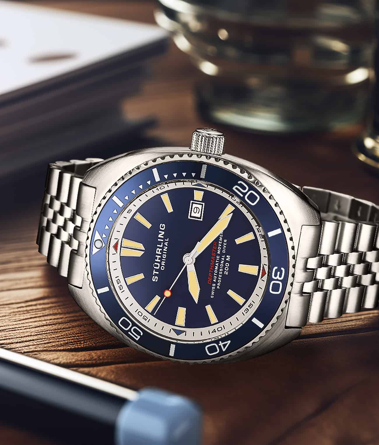 The Swiss Automatic Depthmaster 1008 45mm Diver – Stührling
