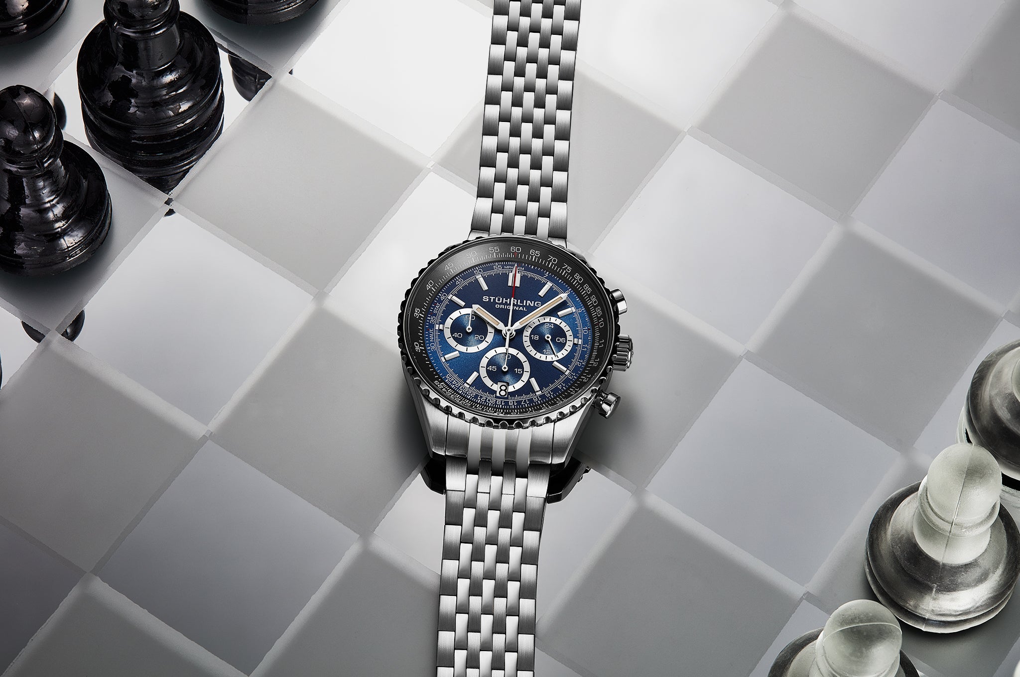 Raceway Chrono 1010B Mens 42mm