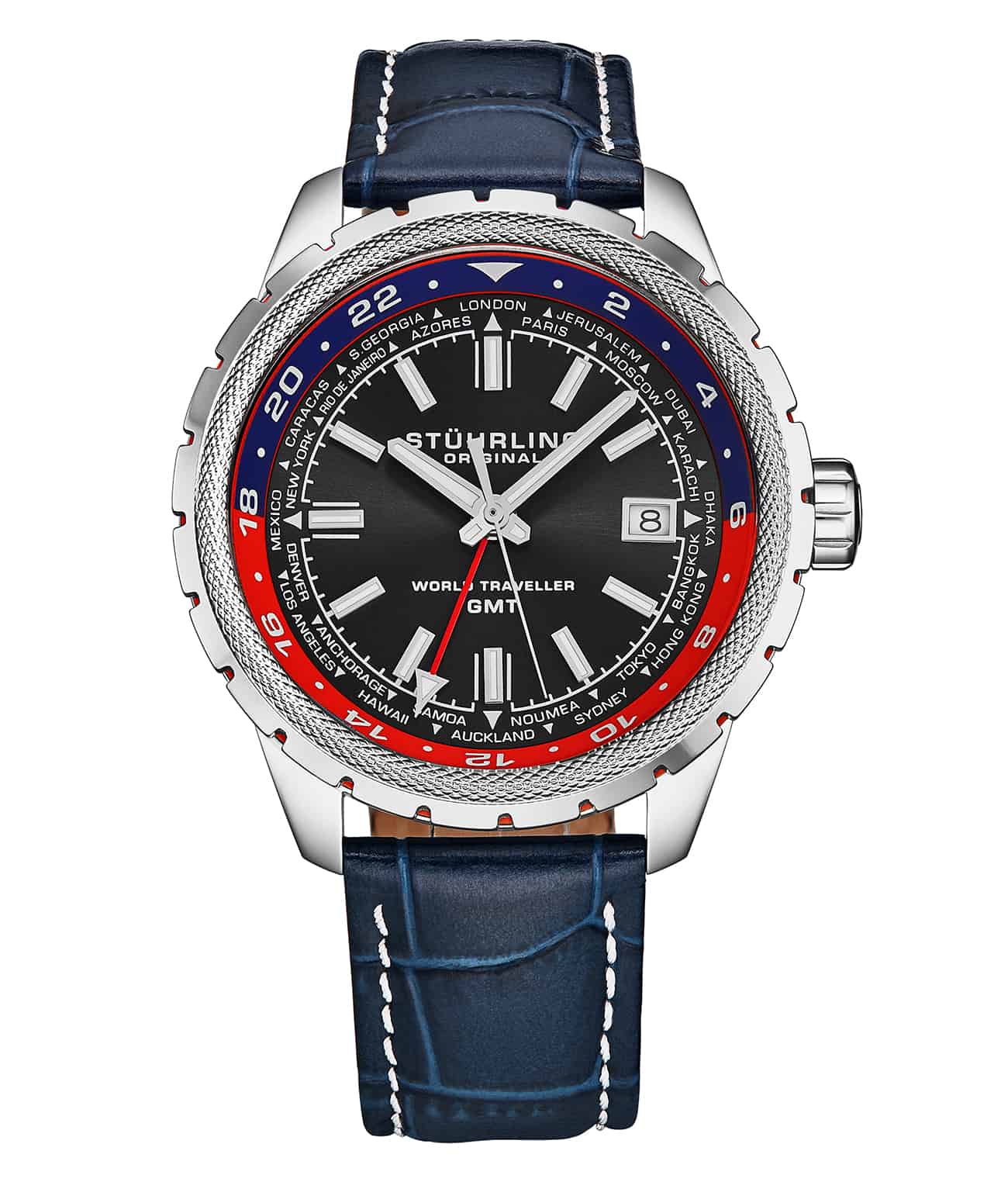 Global Voyager 1014 GMT 42mm World Timer Watch