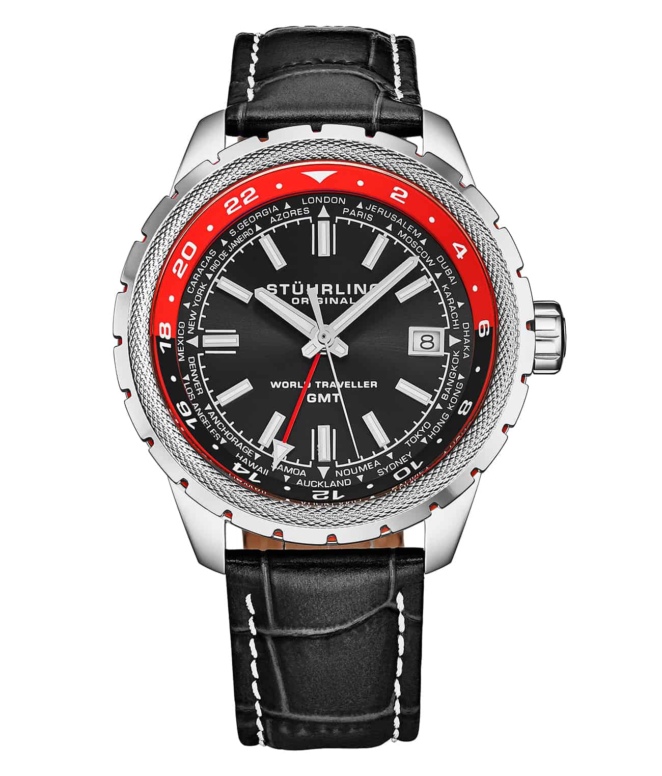 Global Voyager 1014 GMT 42mm World Timer Watch