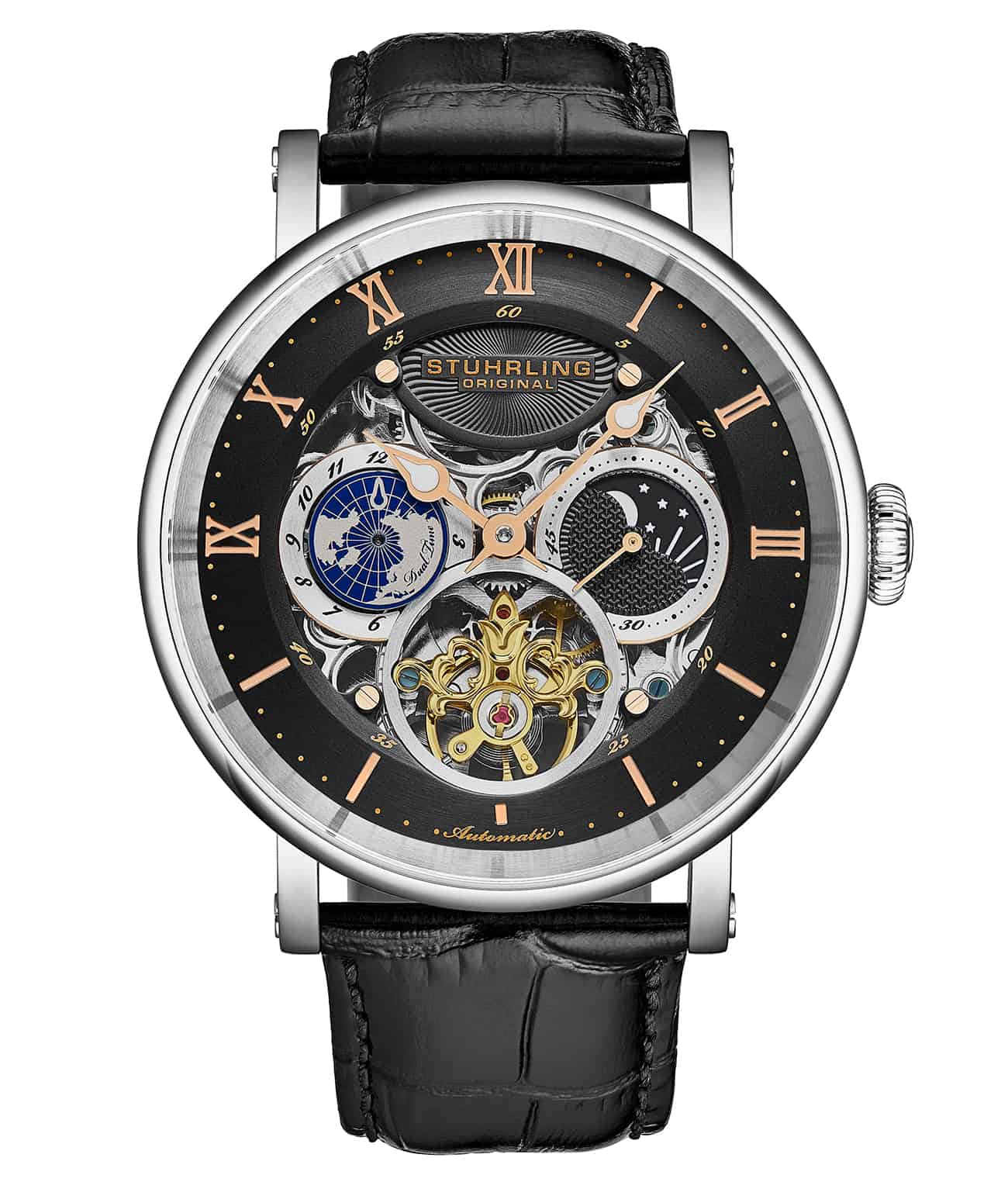 Dual Time Automatic Majestic 47mm Skeleton