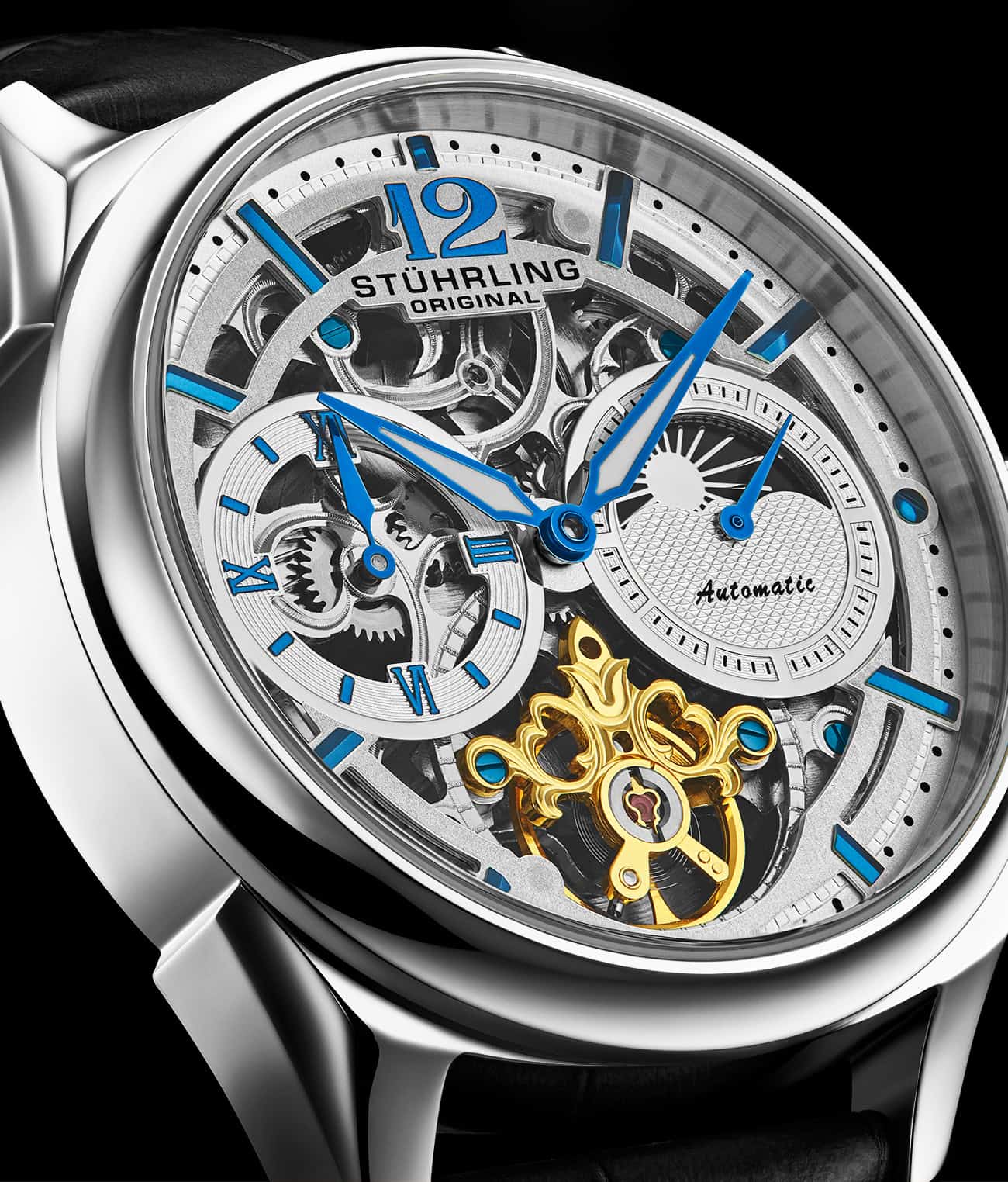Vanguard 1019 Dual Time Automatic 42mm Skeleton Stührling