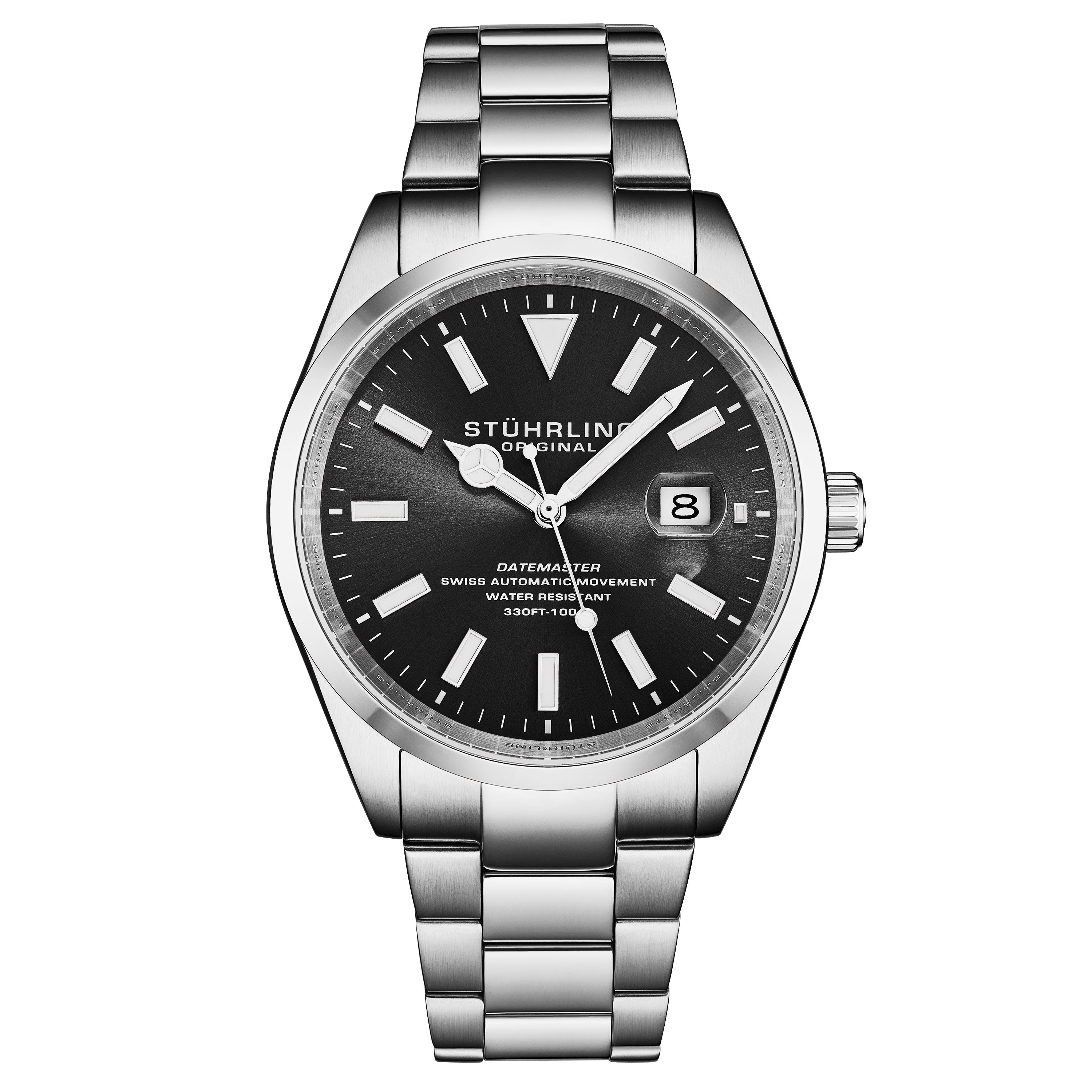 CHヴィンテージスターリング Stuhrling Datemaster Heritage Automatic 42mm Men's Watch | Timeless