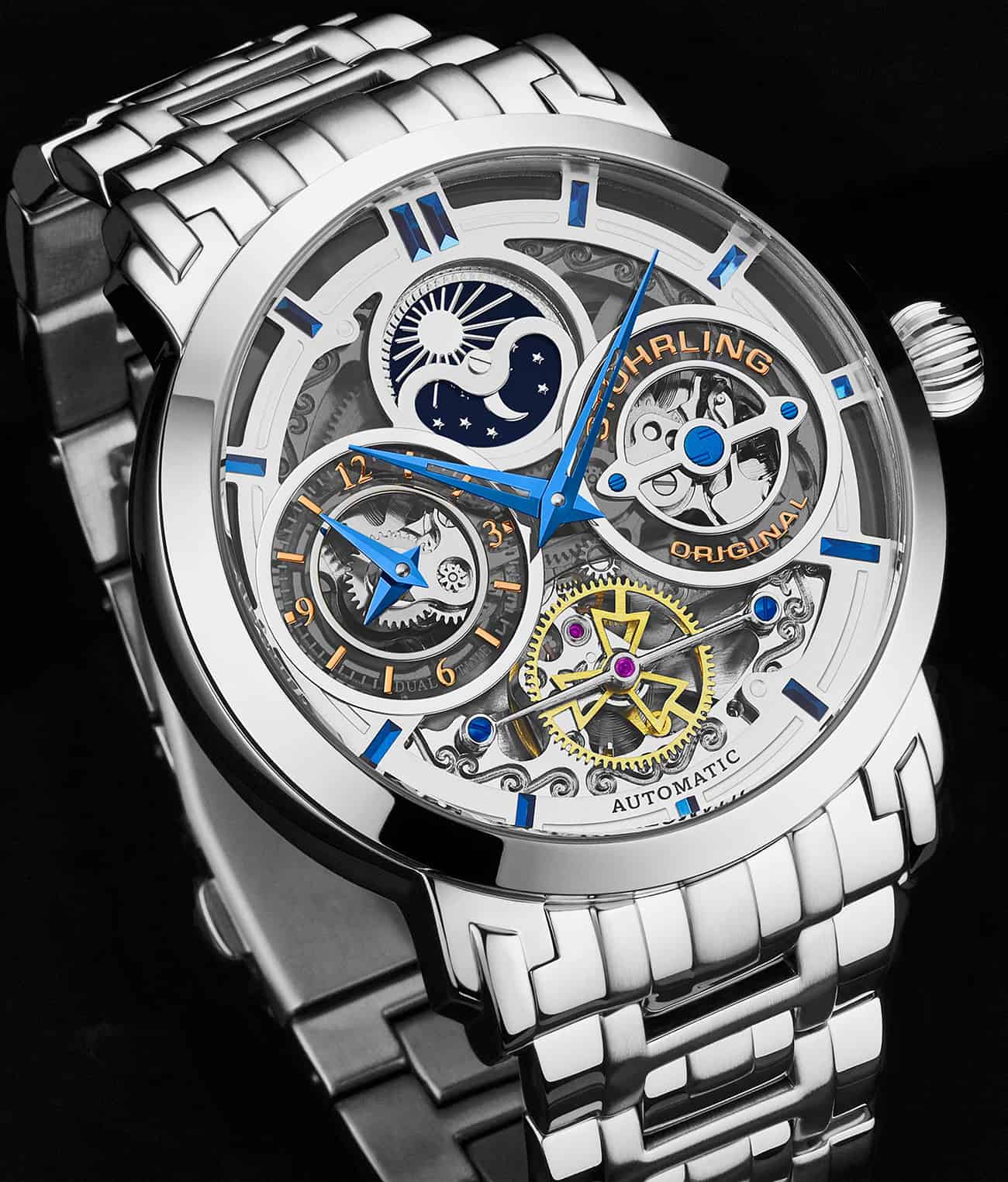 Luciano 371B Automatic 46mm Skeleton