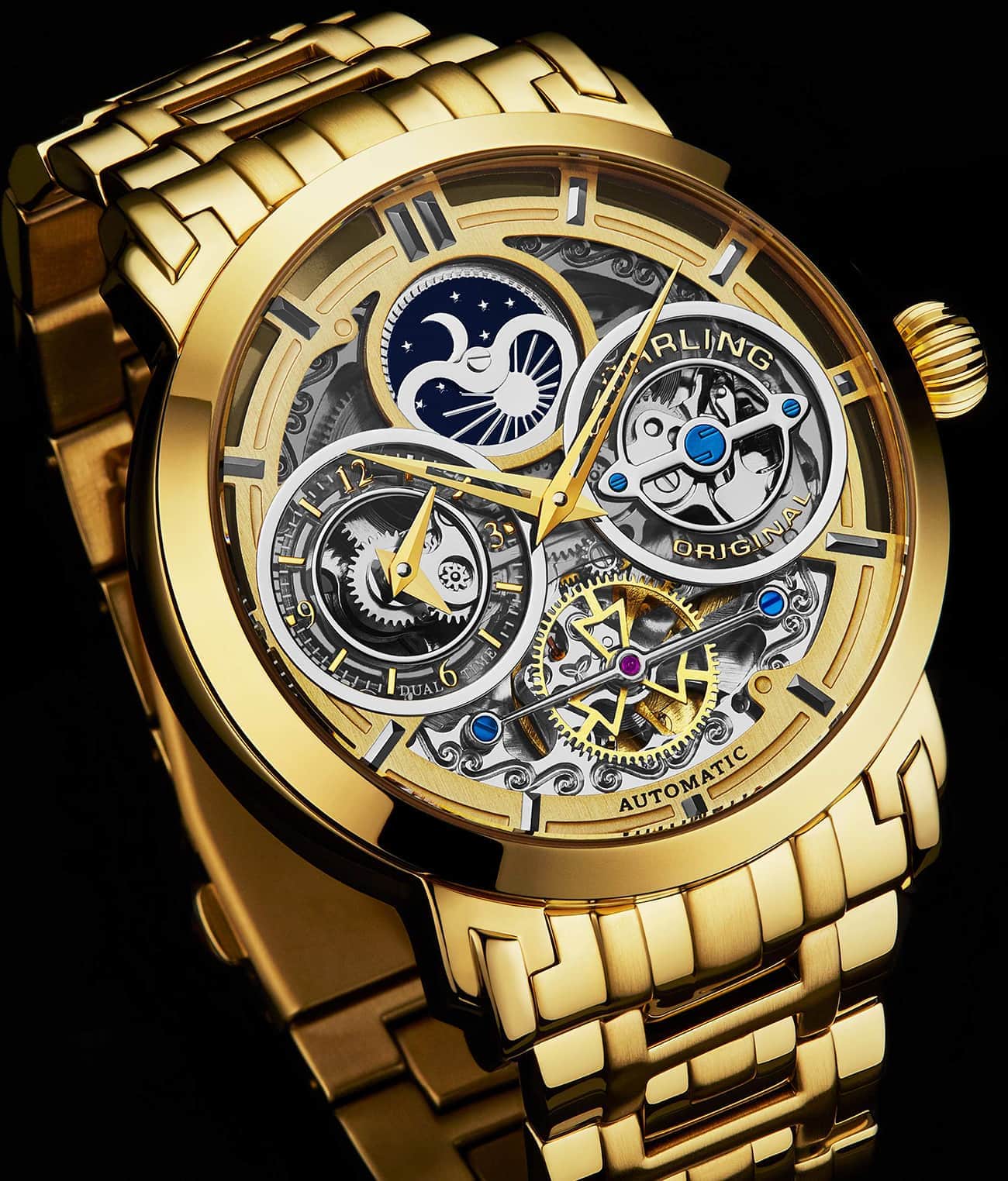 Luciano 371B Automatic 46mm Skeleton