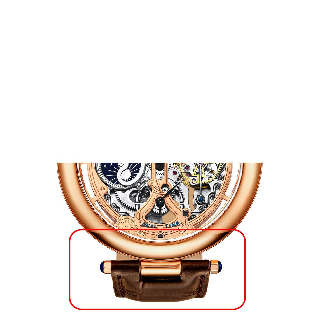 Set of two 3919.3 Rose Bottom Rod