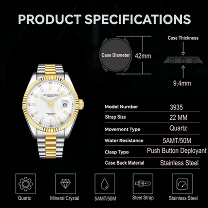 Lineage 3935 Quartz 42mm Classic