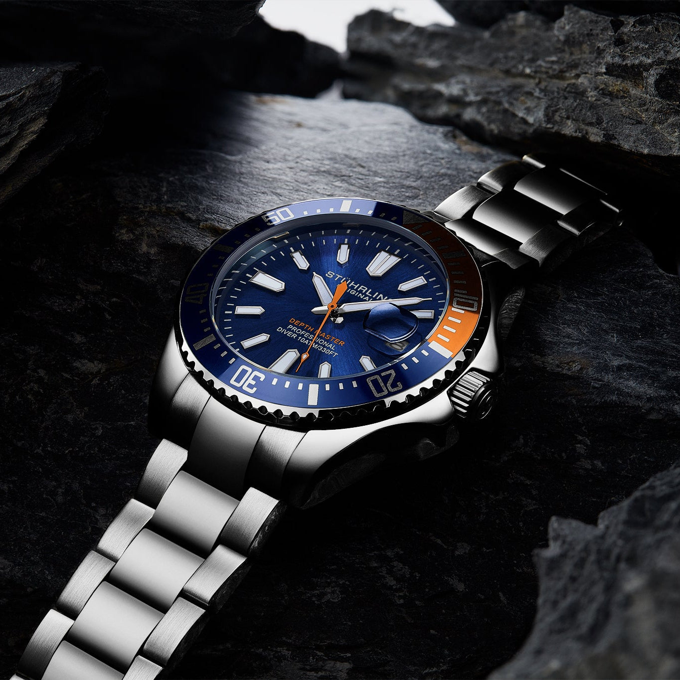 Stührling Depthmaster 3950A Quartz 42mm Diver