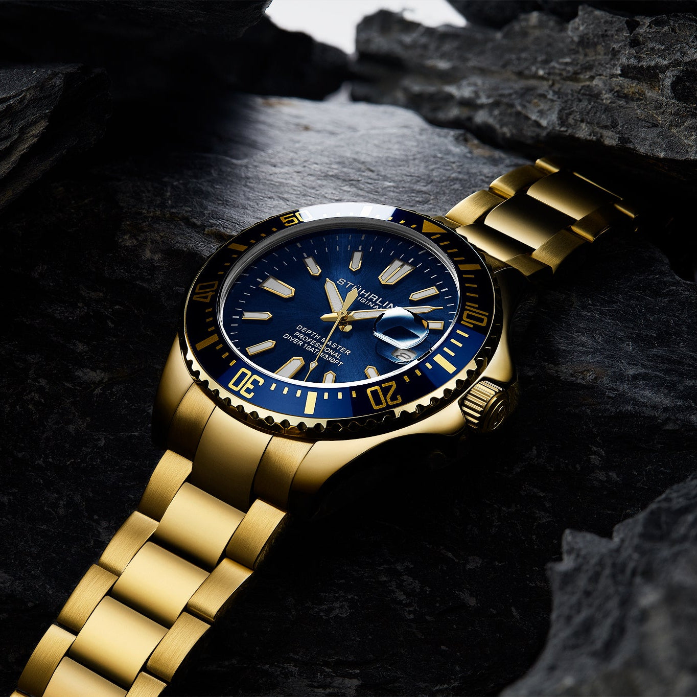 Stührling Depthmaster 3950A Quartz 42mm Diver