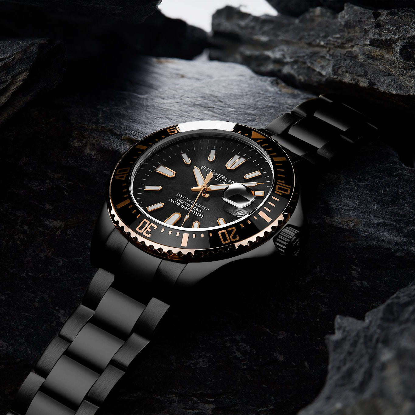 Stührling Depthmaster 3950A Quartz 42mm Diver
