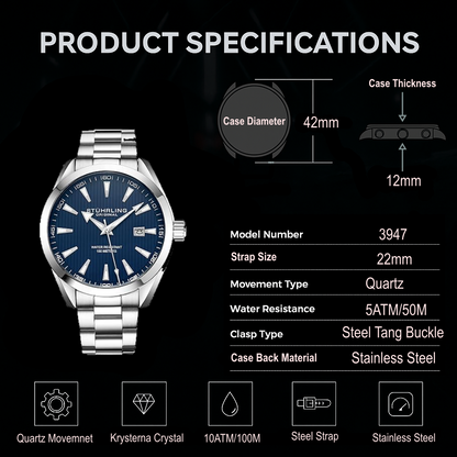 Forte 3953 Quartz 42mm Classic