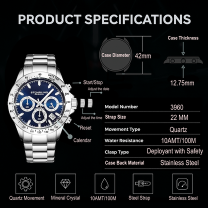 Ultima 3960 Quartz 42mm Chronograph