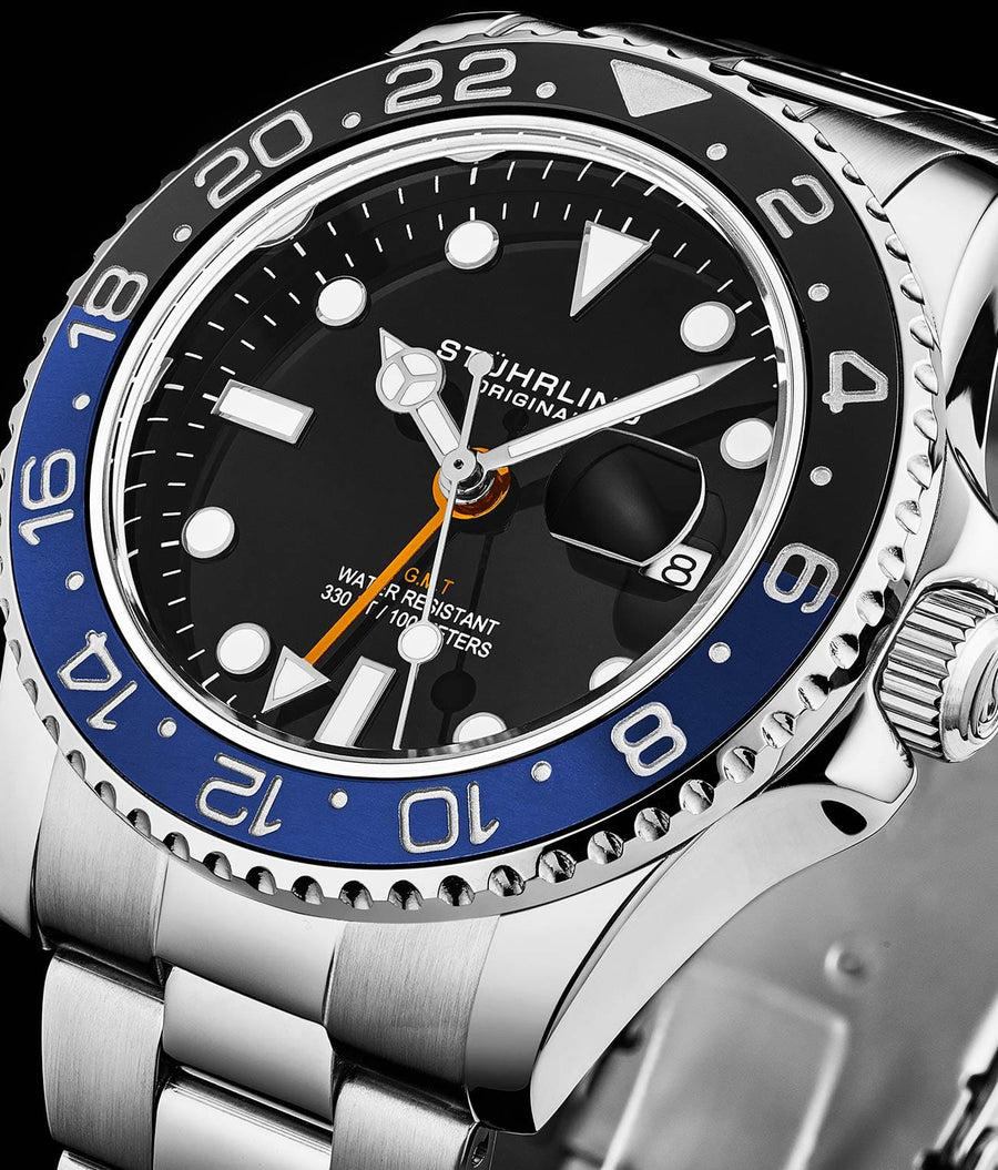 Stuhrling Meridian 3965 Dive Watch | Precision Swiss Quartz & 100m