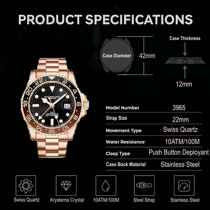 Meridian 3965 Quartz 42mm Diver