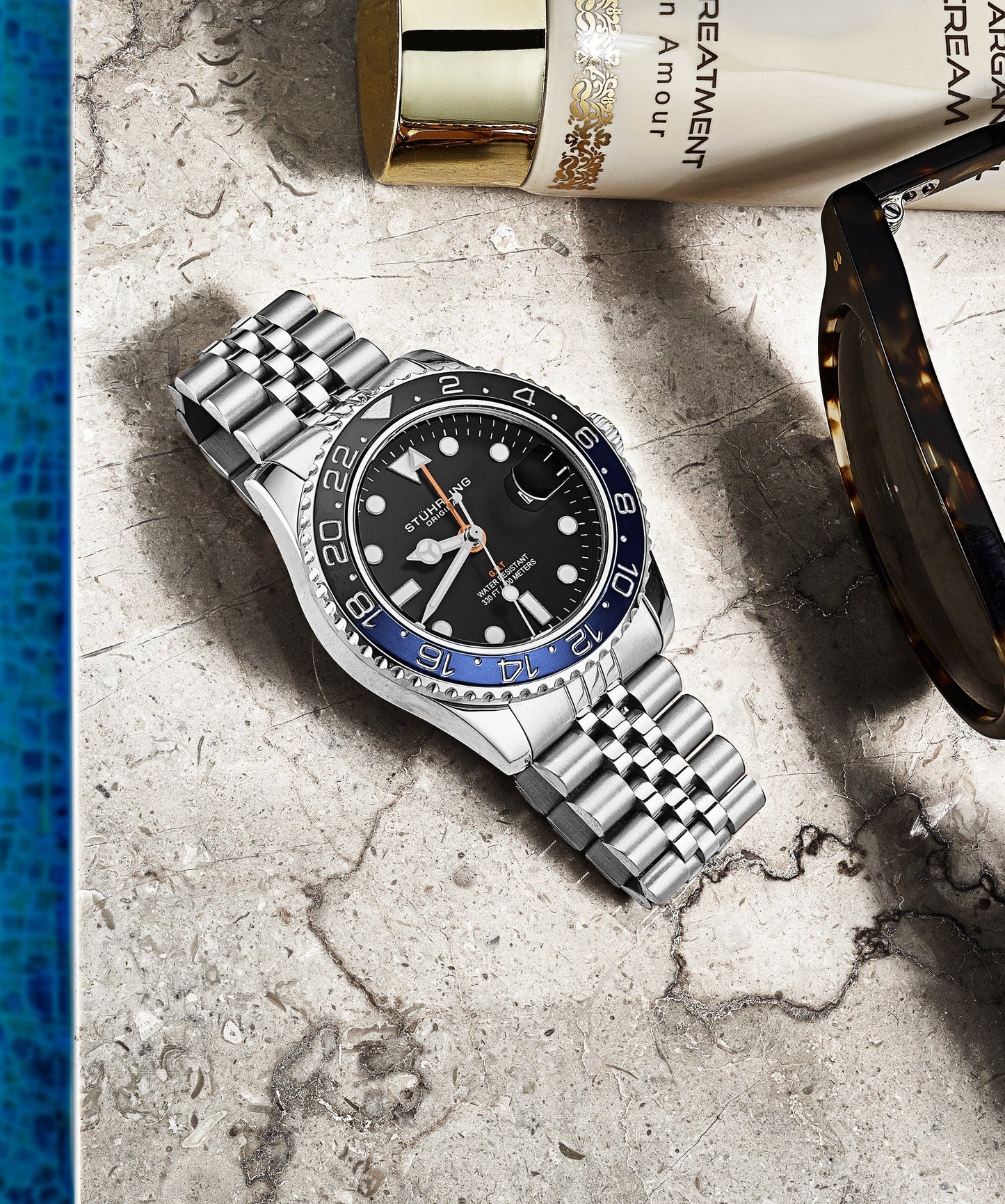 Meridian 3968 GMT Quartz 42mm Diver