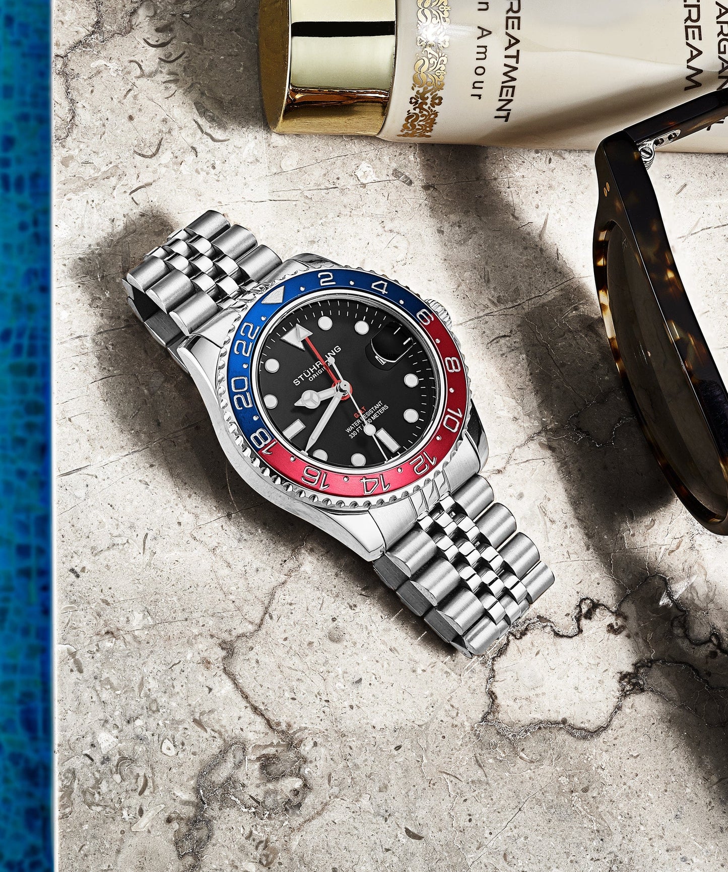 Meridian 3968 GMT Quartz 42mm Diver