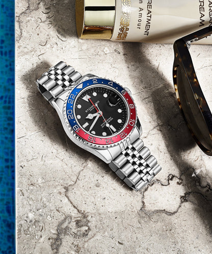 Meridian 3968 GMT Quartz 42mm Diver