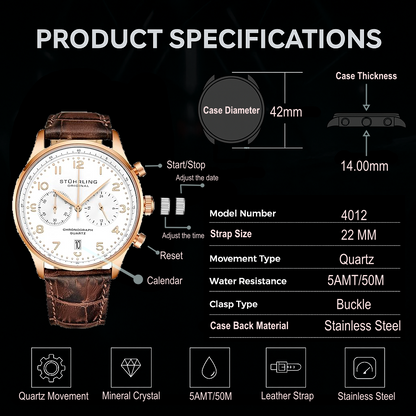 GR1-Q 4012 Quartz 42mm Chronograph