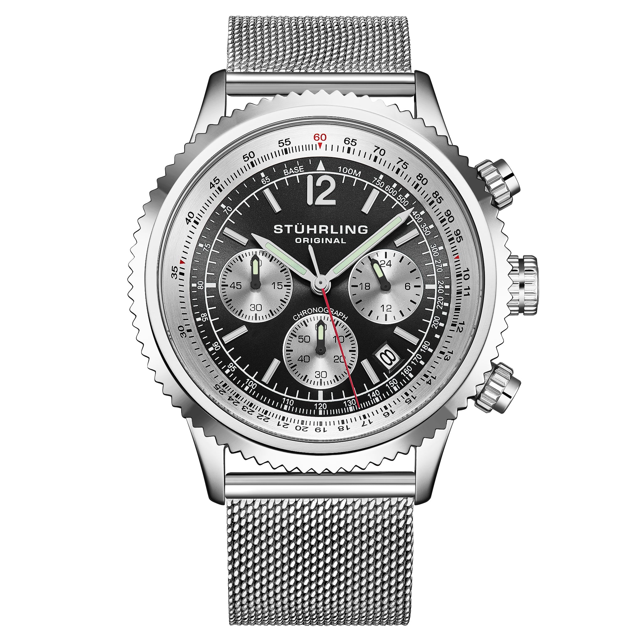 Stührling Turbine | Stuhrling Turbine 4015 44mm Chronograph