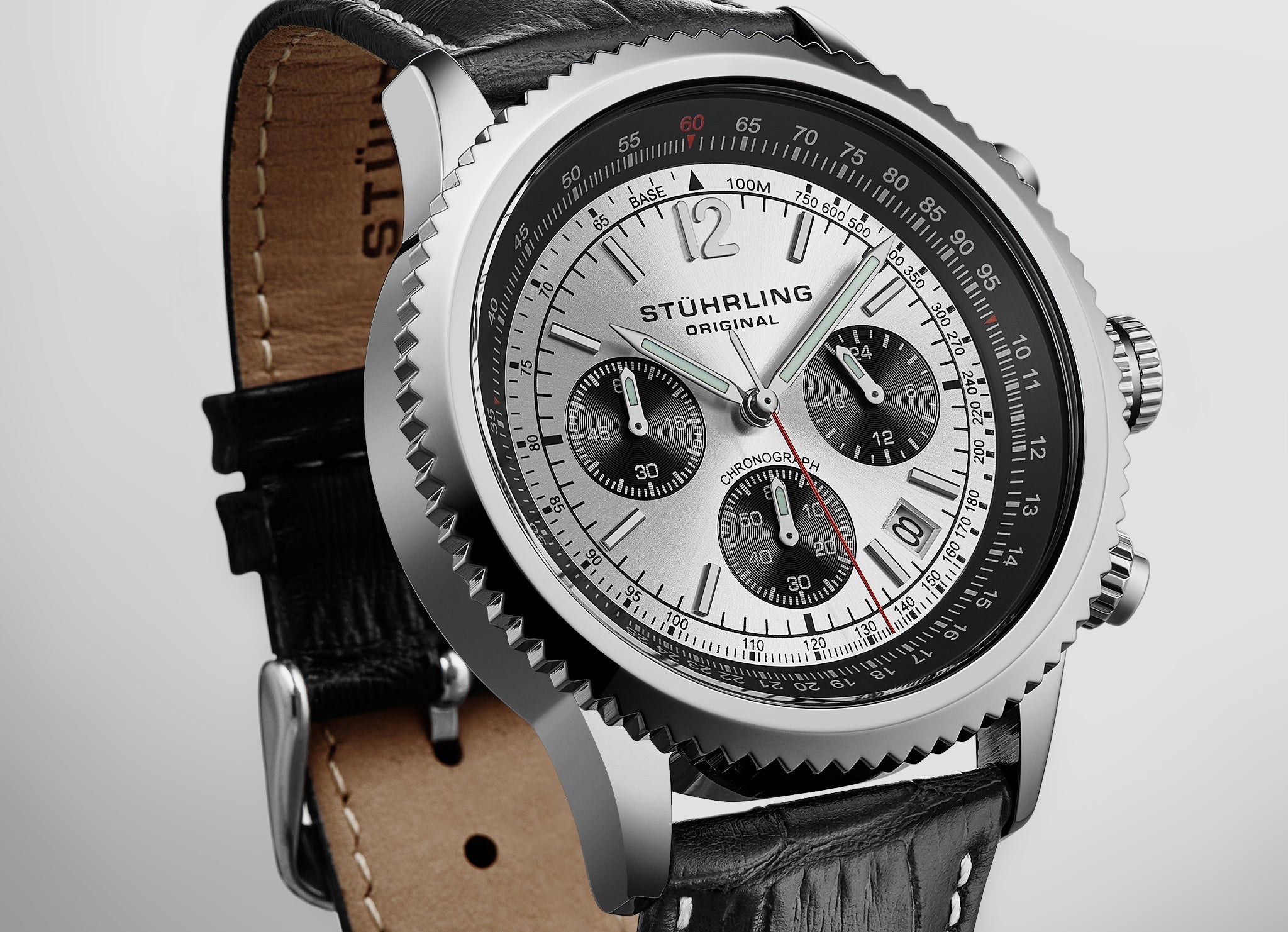 Stührling Turbine 4015 44mm Chronograph