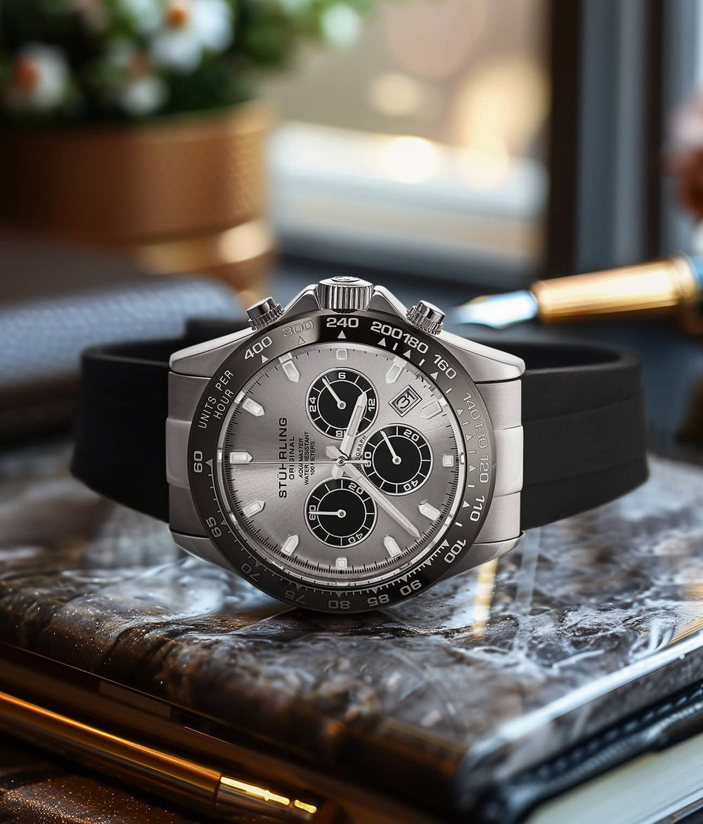 Aquamaster 4042 Quartz 42mm Chronograph | Stührling