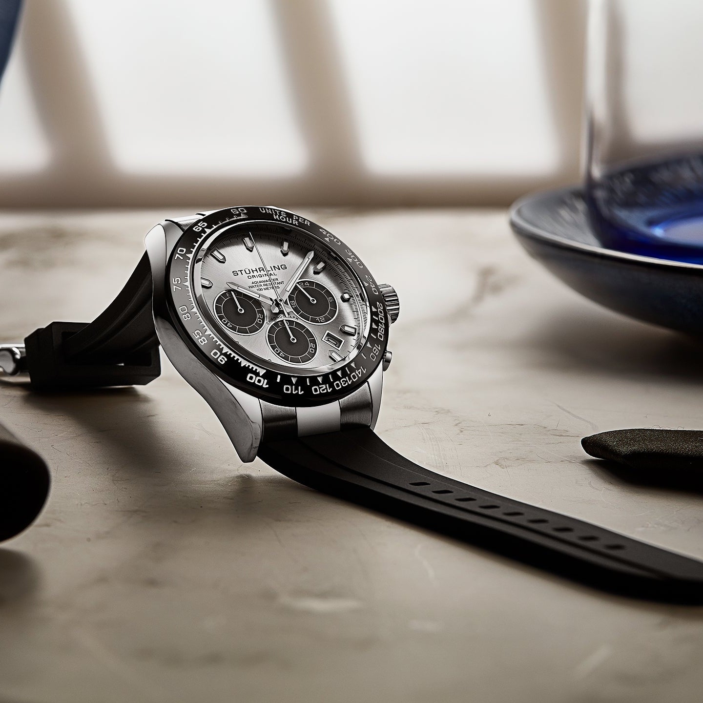 Stührling Aquamaster 4042 Quartz 42mm Chronograph