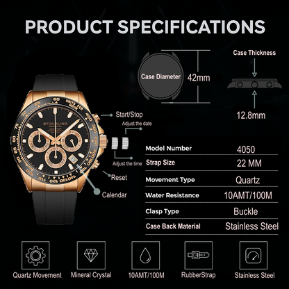 Aquamaster 42mm 4050 Chronograph Watch