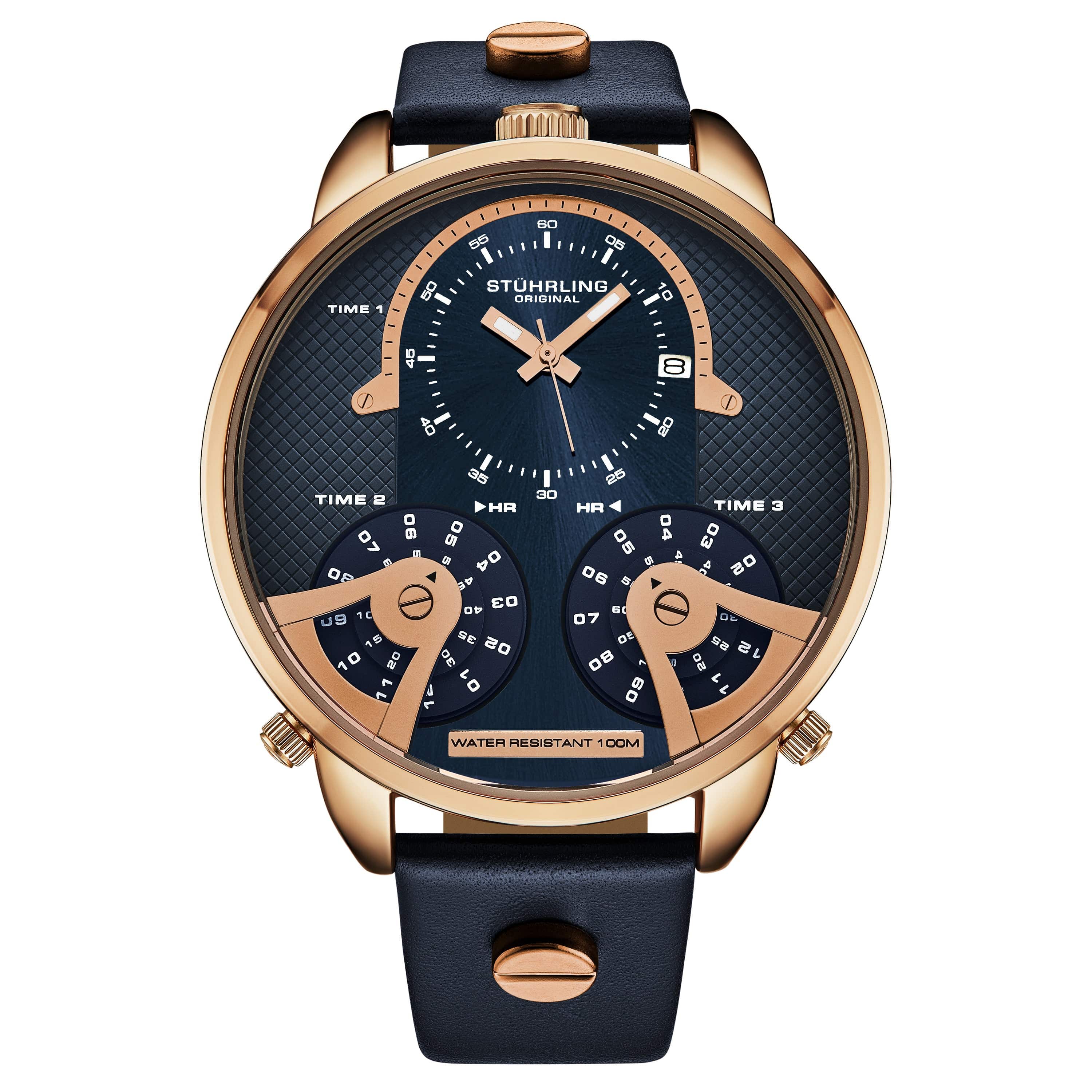 TerraTime Triple-Time Quartz 50mm
