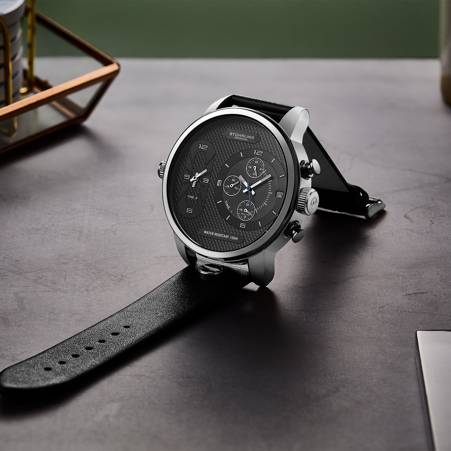 Stührling Global GMT 4052 Japanese Quartz 52mm