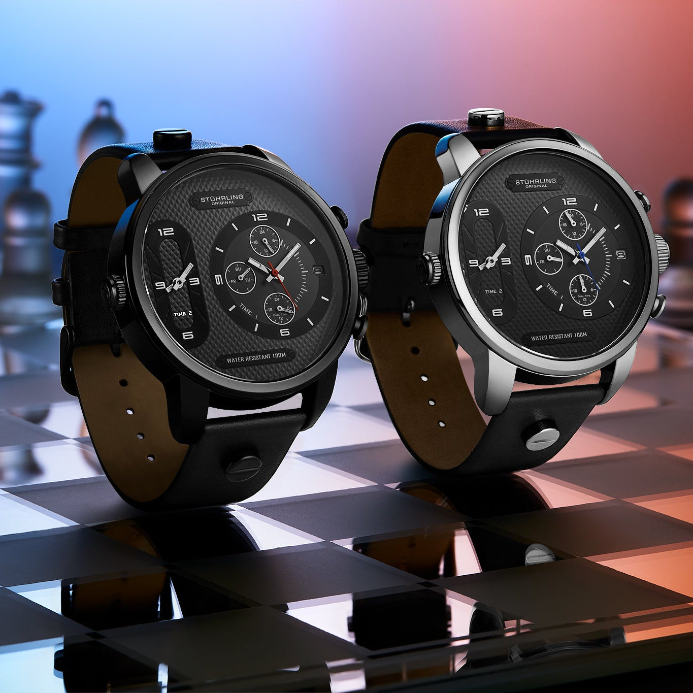 Stührling Global GMT 4052 Japanese Quartz 52mm