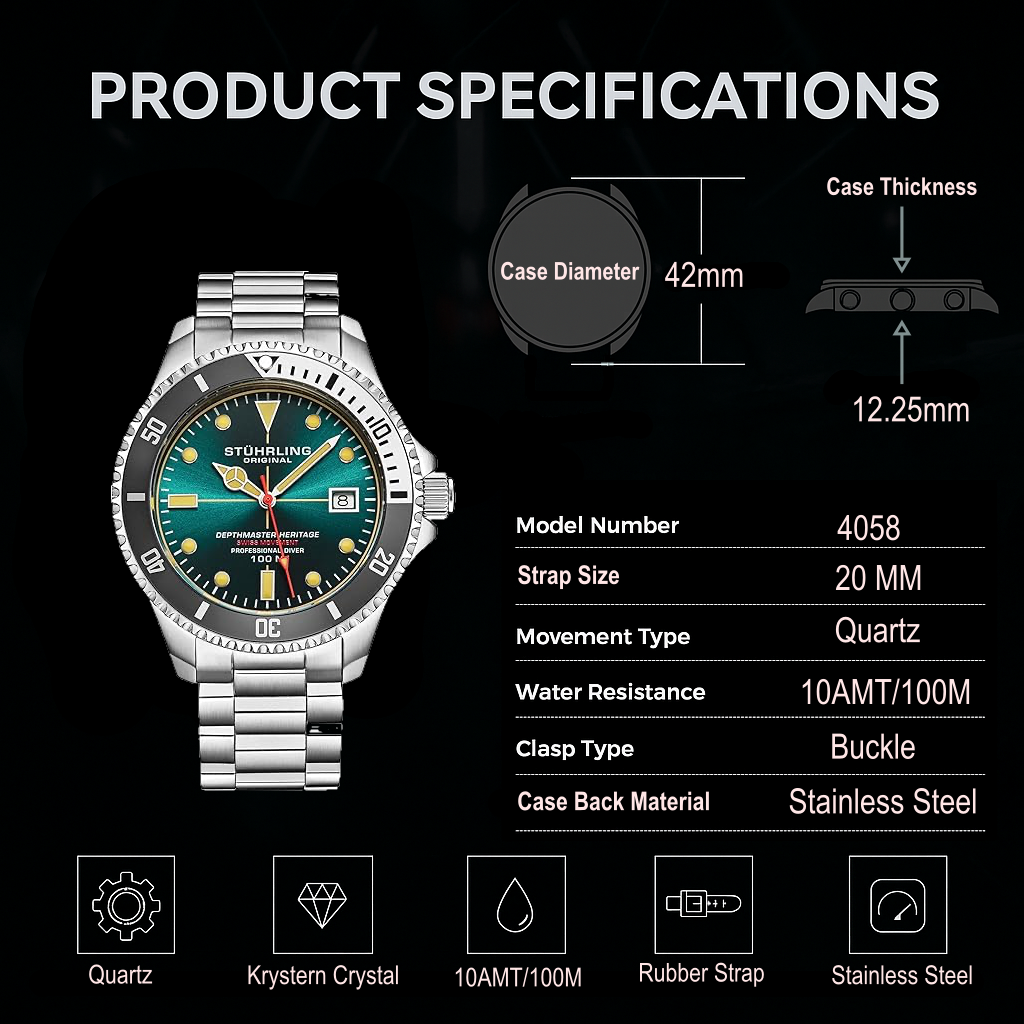 Depthmaster Heritage 42mm Swiss Quartz