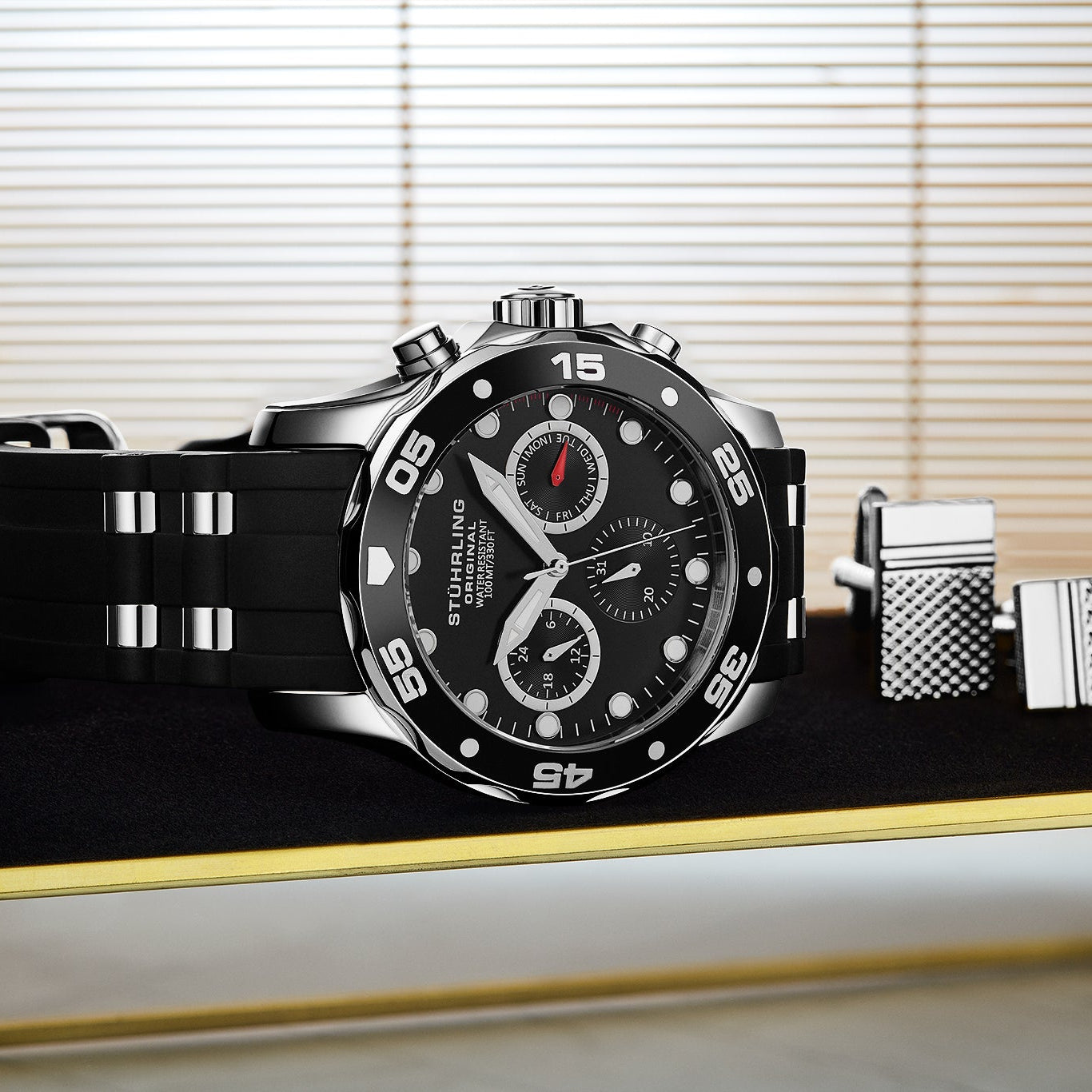 Stührling Regal 4059 Quartz Chronograph 44mm