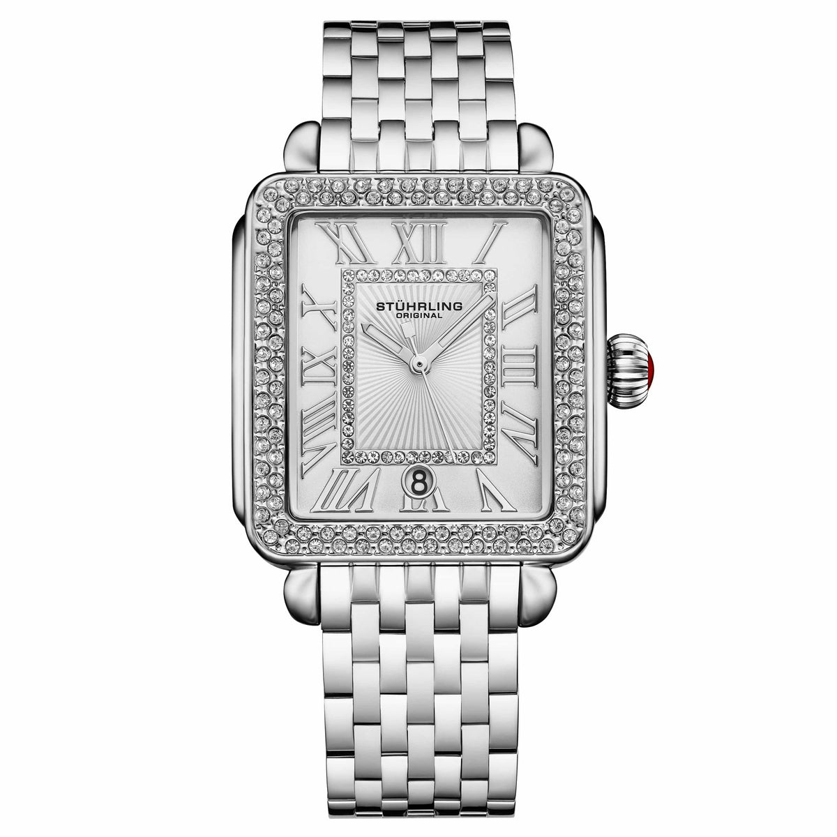 Ladies Stuhrling white ceramic watch, new in box but about 5 years old Watches | Womens Arista 4083 Monaco | Stührling main image 4