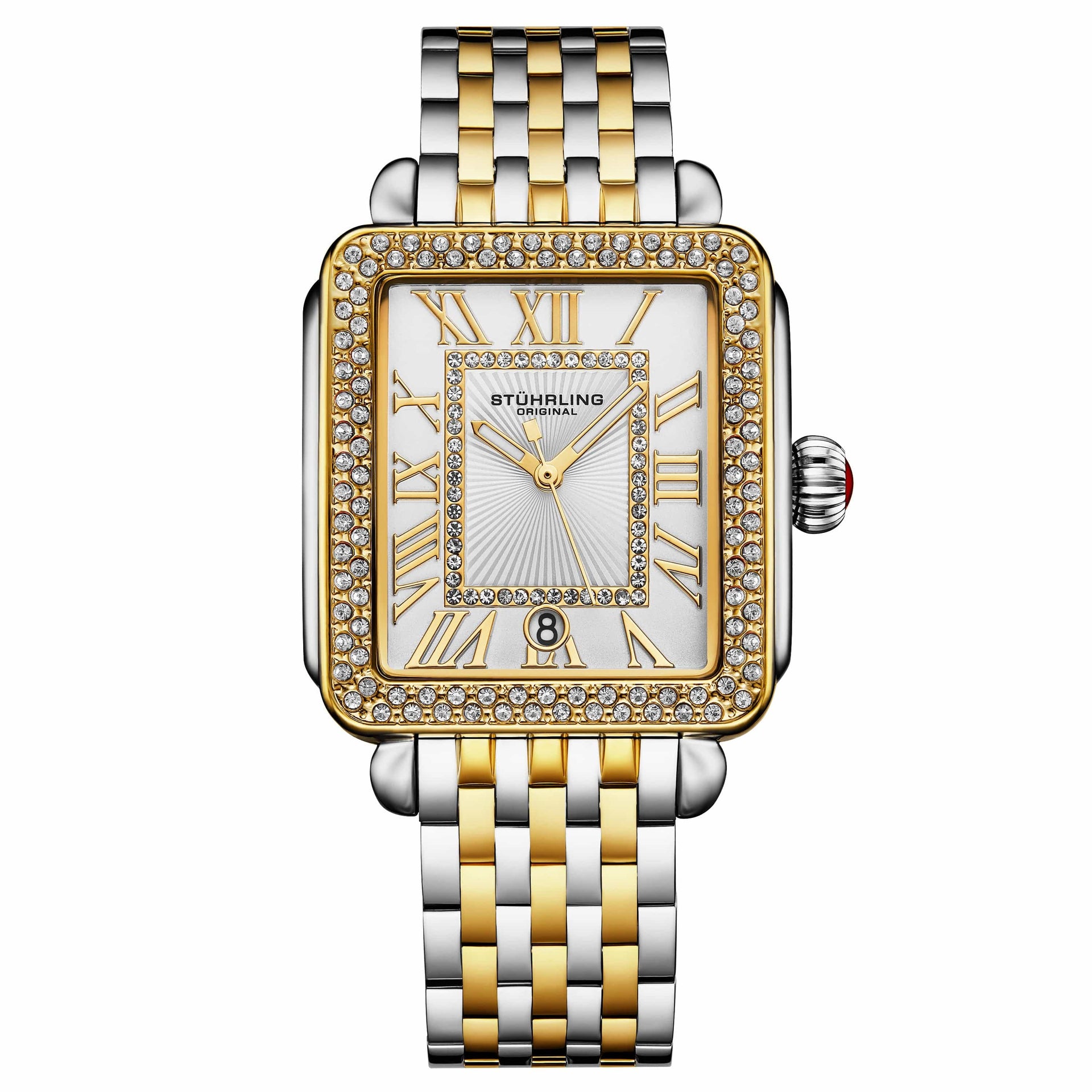 British Vogue Mid Range Watches Ladies VivreLuxe 34mm Rectangle