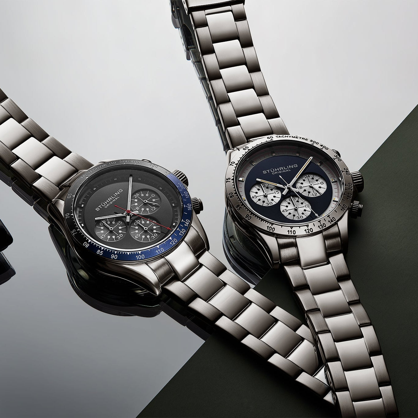 Stührling Chronomark 4066 Mens 40mm