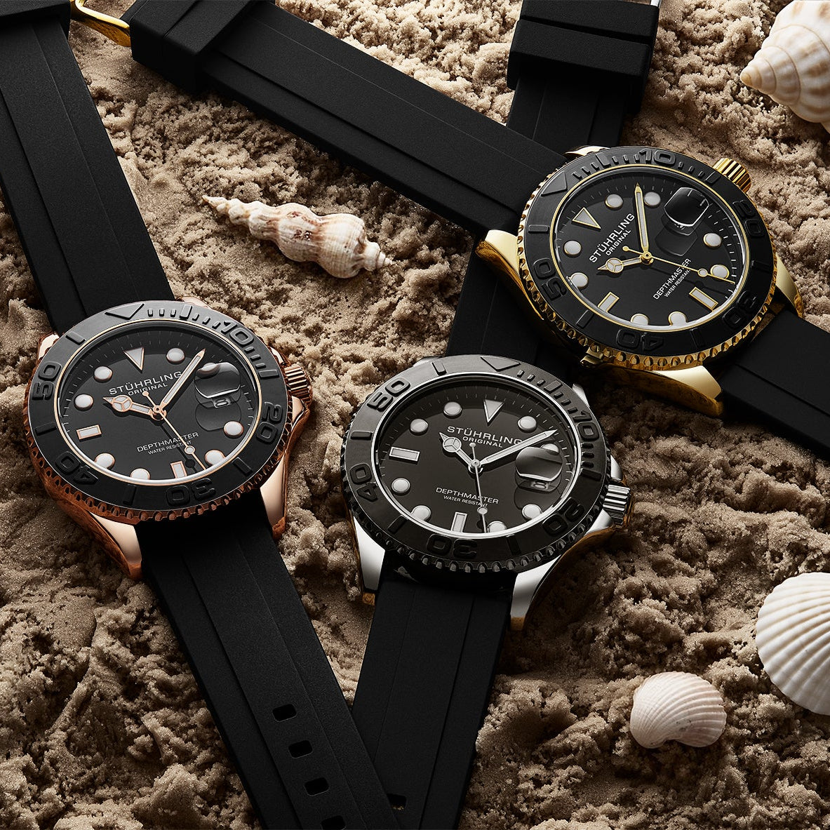 Stührling Depthmaster 4072 Aquadiver 42mm | Stuhrling Depthmaster