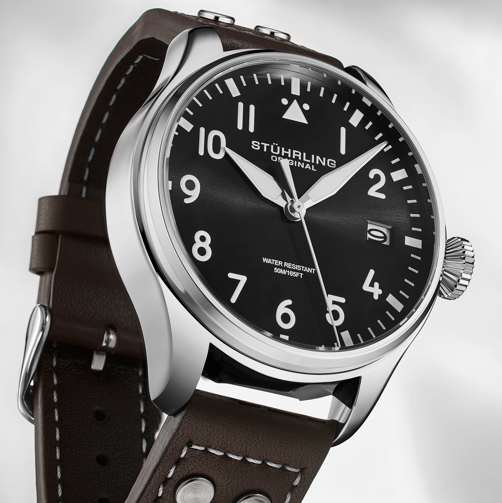 Stührling Airman 4078 Quartz Men's 43mm Pilot Watch