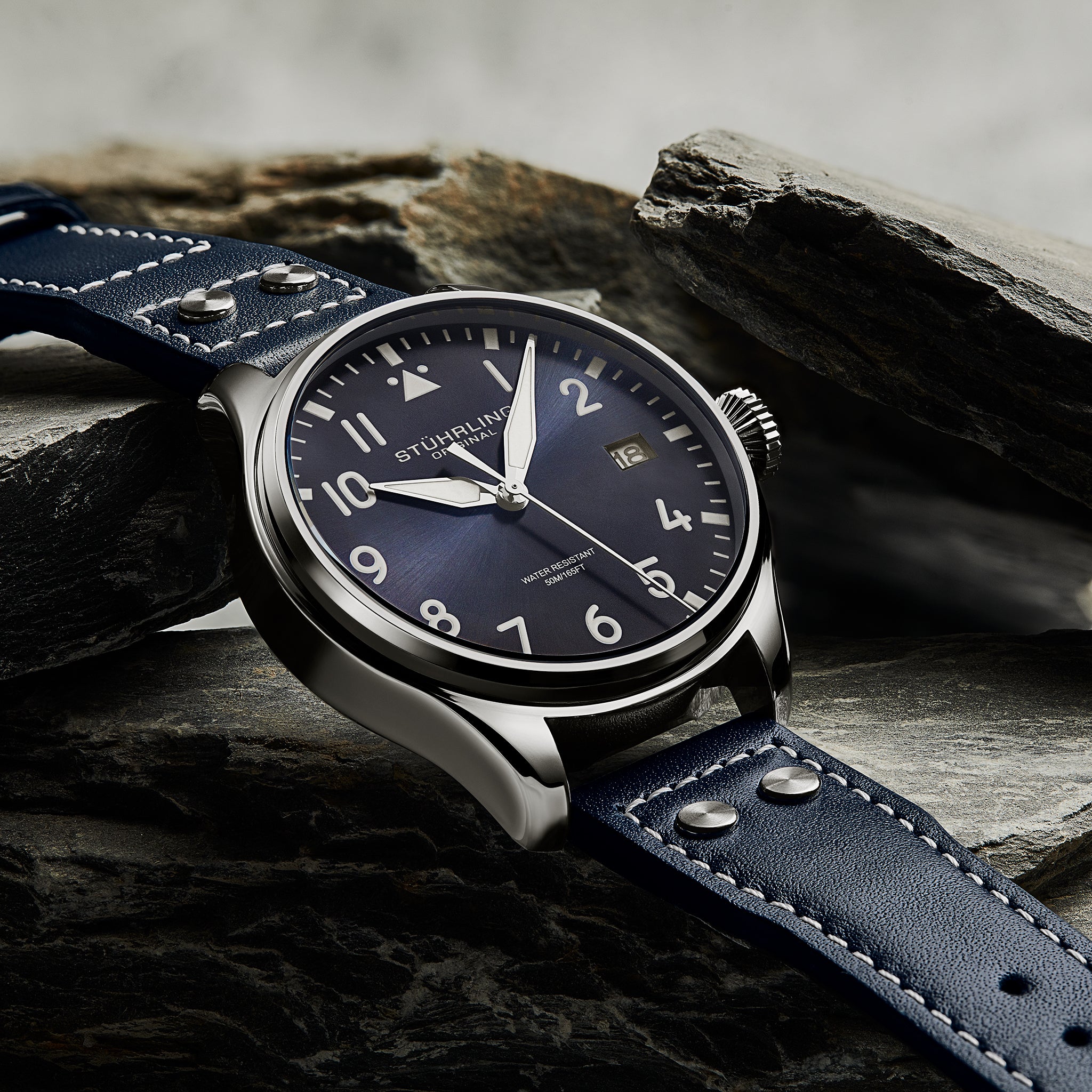 Stührling Airman 4078 Quartz Men’s 43mm Pilot Watch