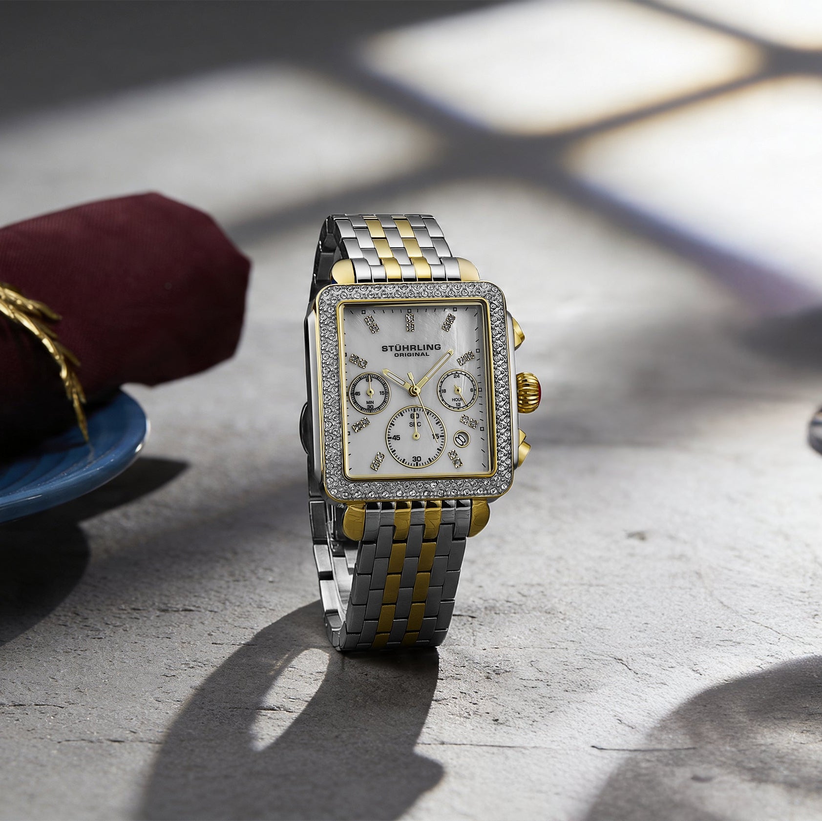 Stührling Arista 4083 Monaco Women's Chronograph Watch | Elegant