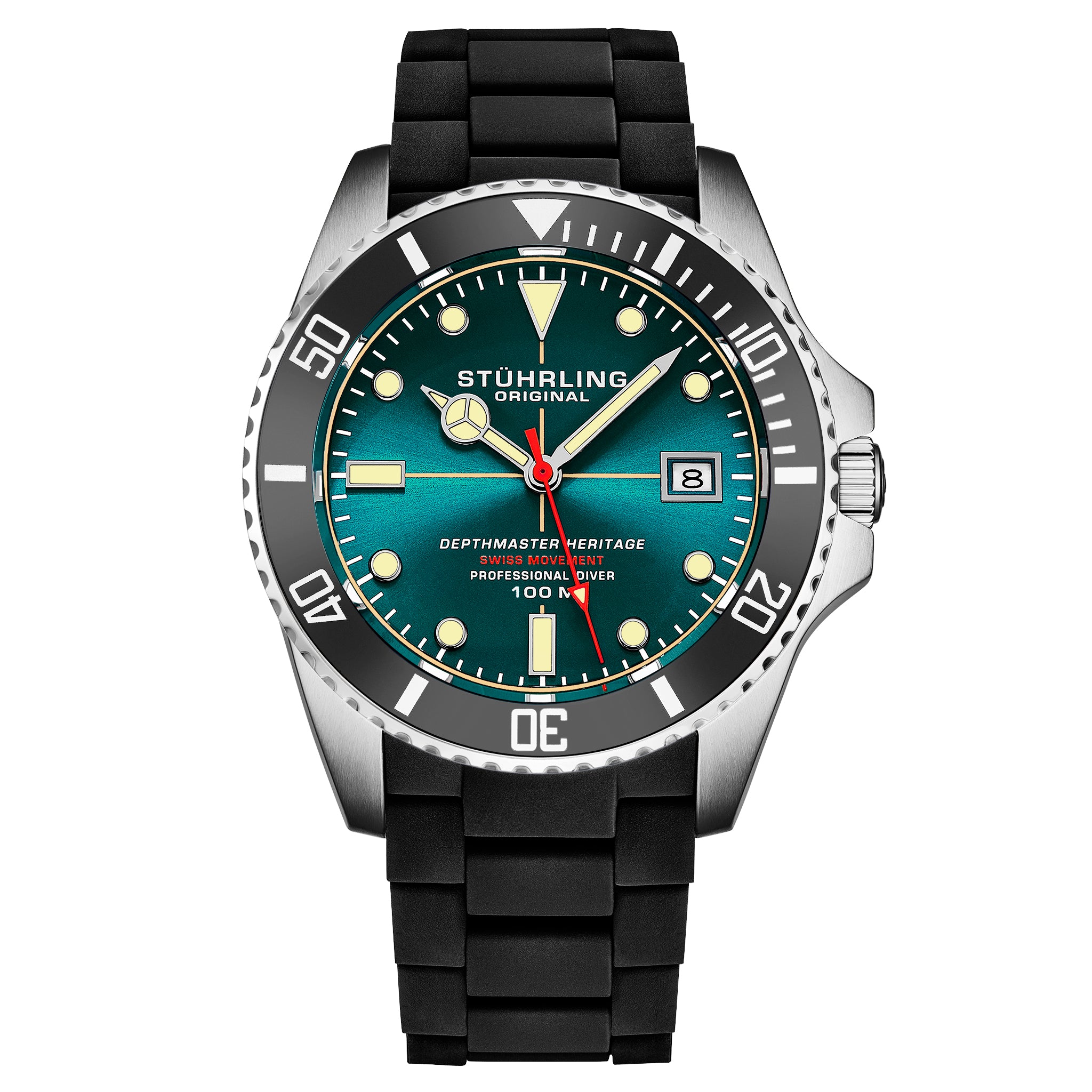 Stuhrling Aquadiver Depthmaster Heritage 4087 Diver Watch