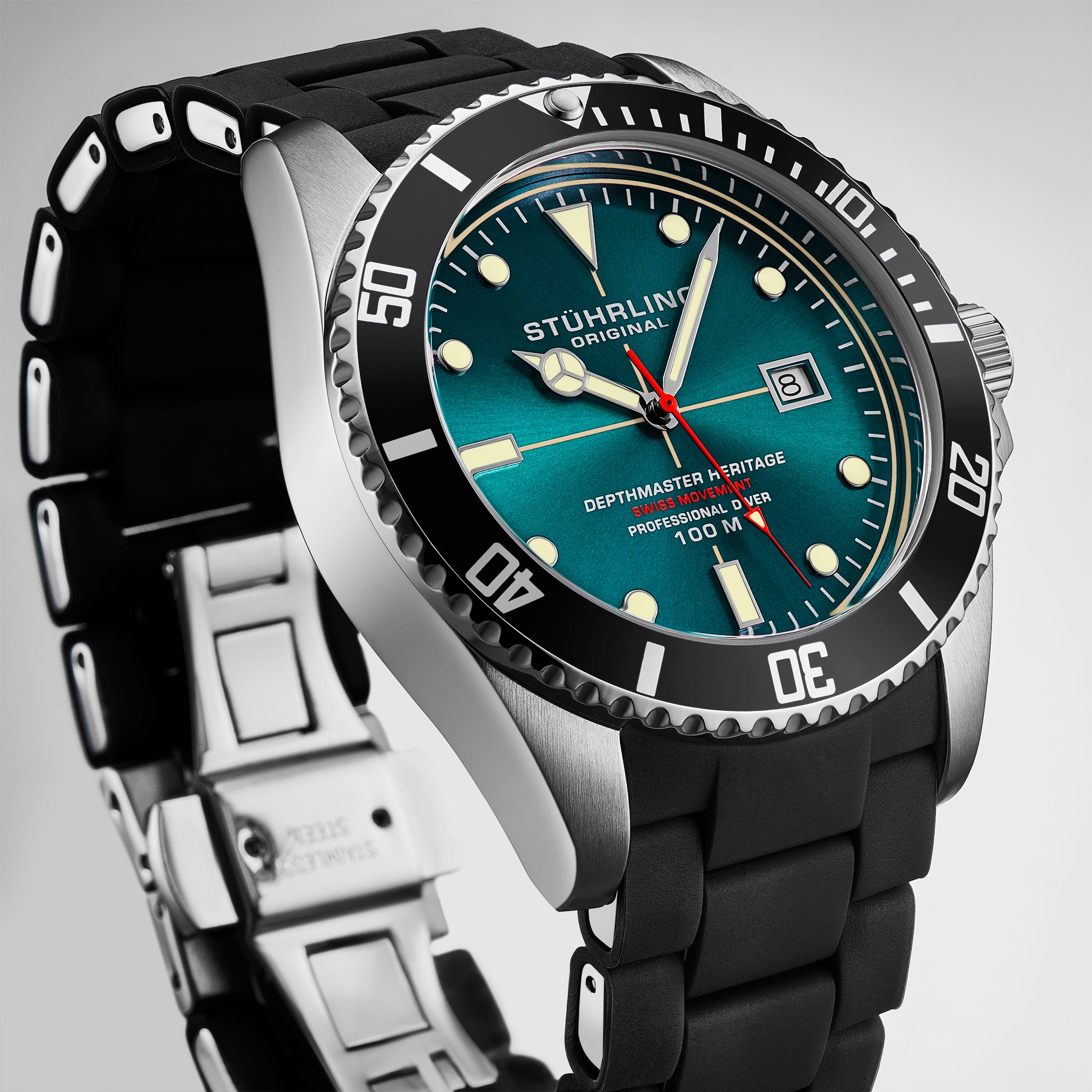 Stührling Datemaster Heritage Aquadiver 44mm