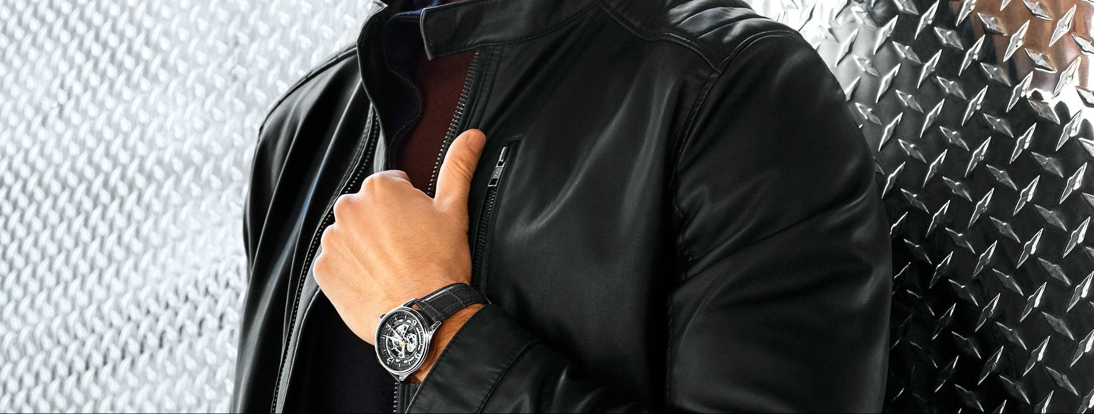 Denmark 3947 Automatic Skeleton Watch 42mm | Stührling