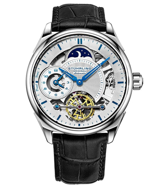 Stuhrling Radiant Automatic Skeleton Watch Gold 925-02