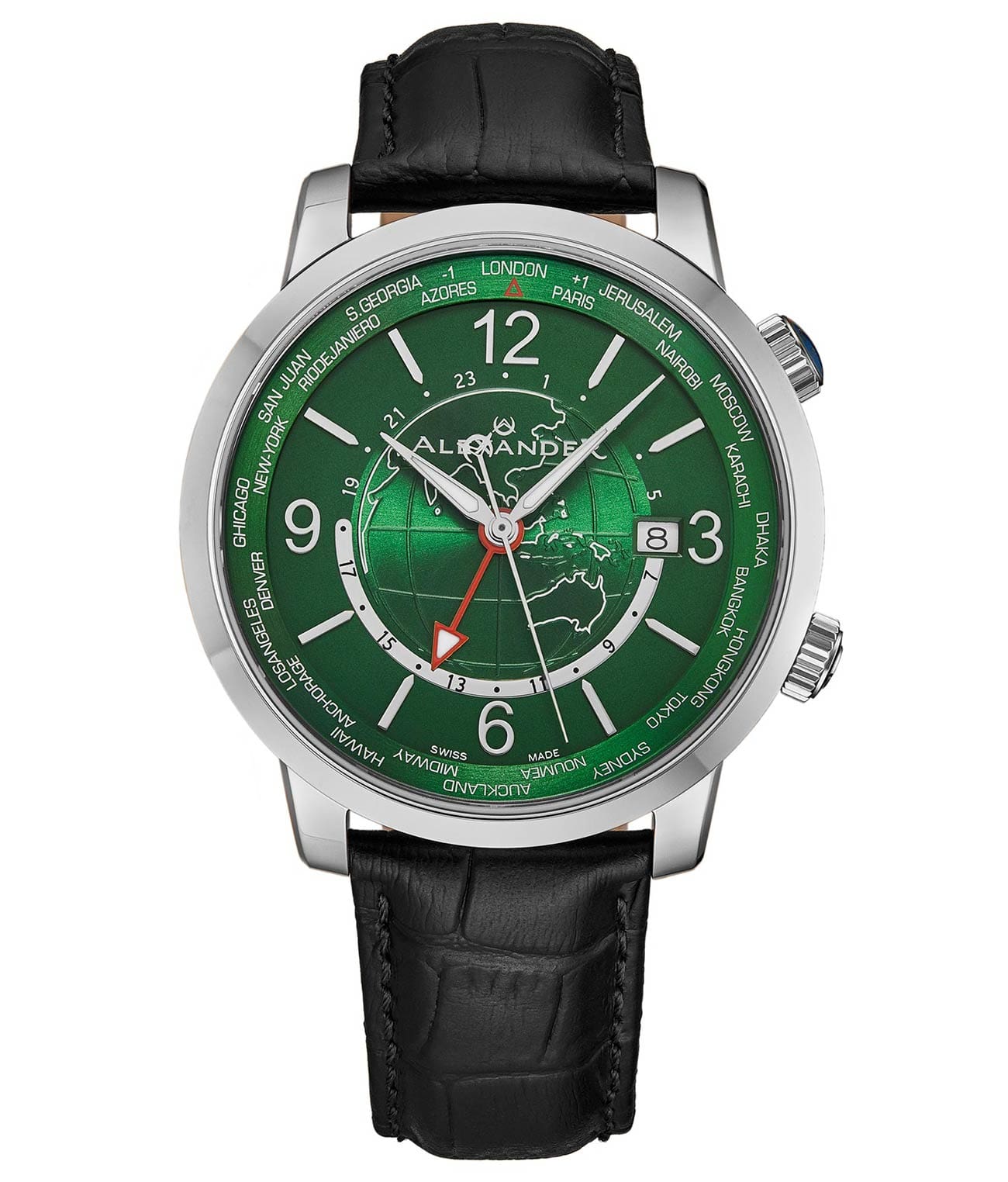 Green Swiss Made Journeyman  A171A-04