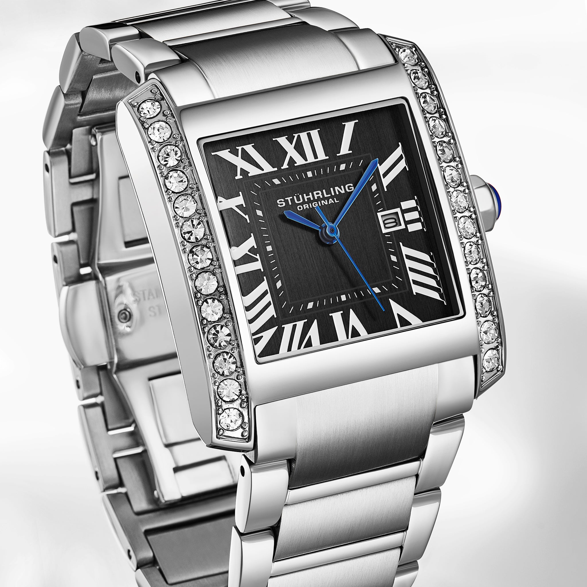 Stuhrling Élan Women's Rectangular Quartz Watch | Elegant & Reliable