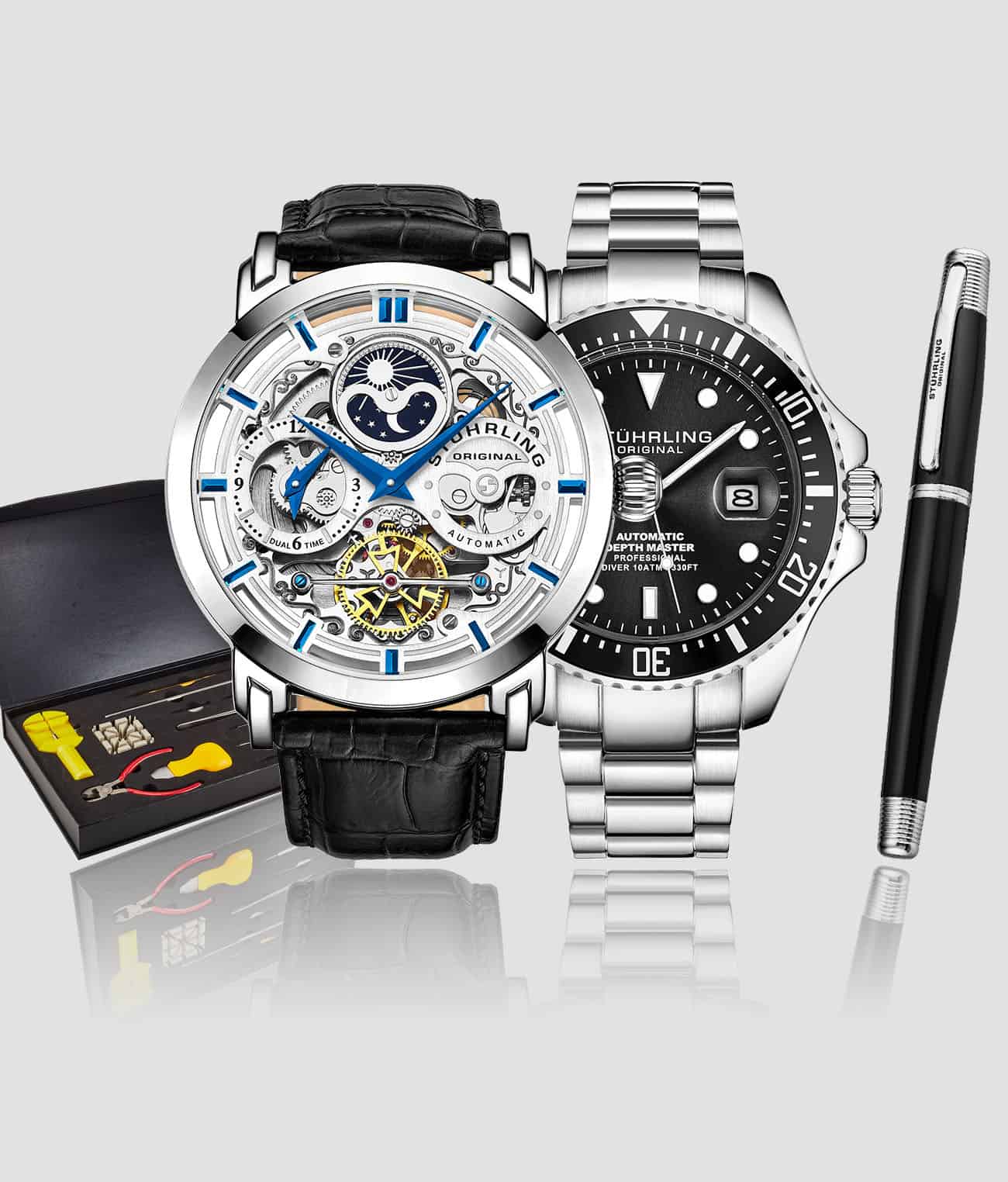 Anatol 371.01, Depthmaster 3940.1, Signature Pen, and Watch Tool Kit