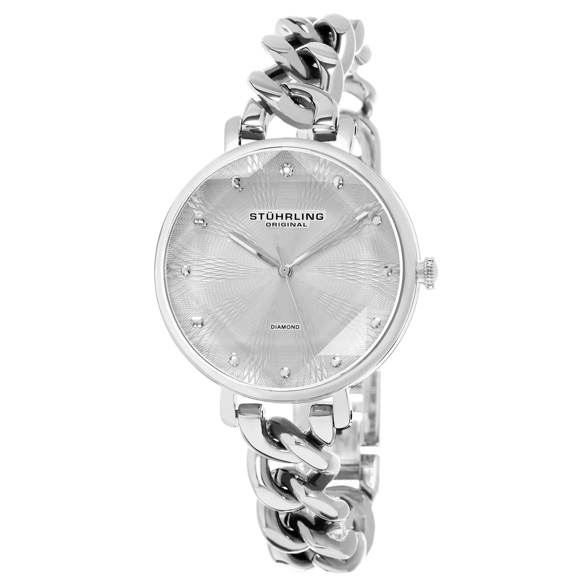 Stührling Vogue 3937 Quartz 38mm Classic Silver Watch Vogue 3937 Quartz 38mm Classic Dress Watch | Stührling main image 2