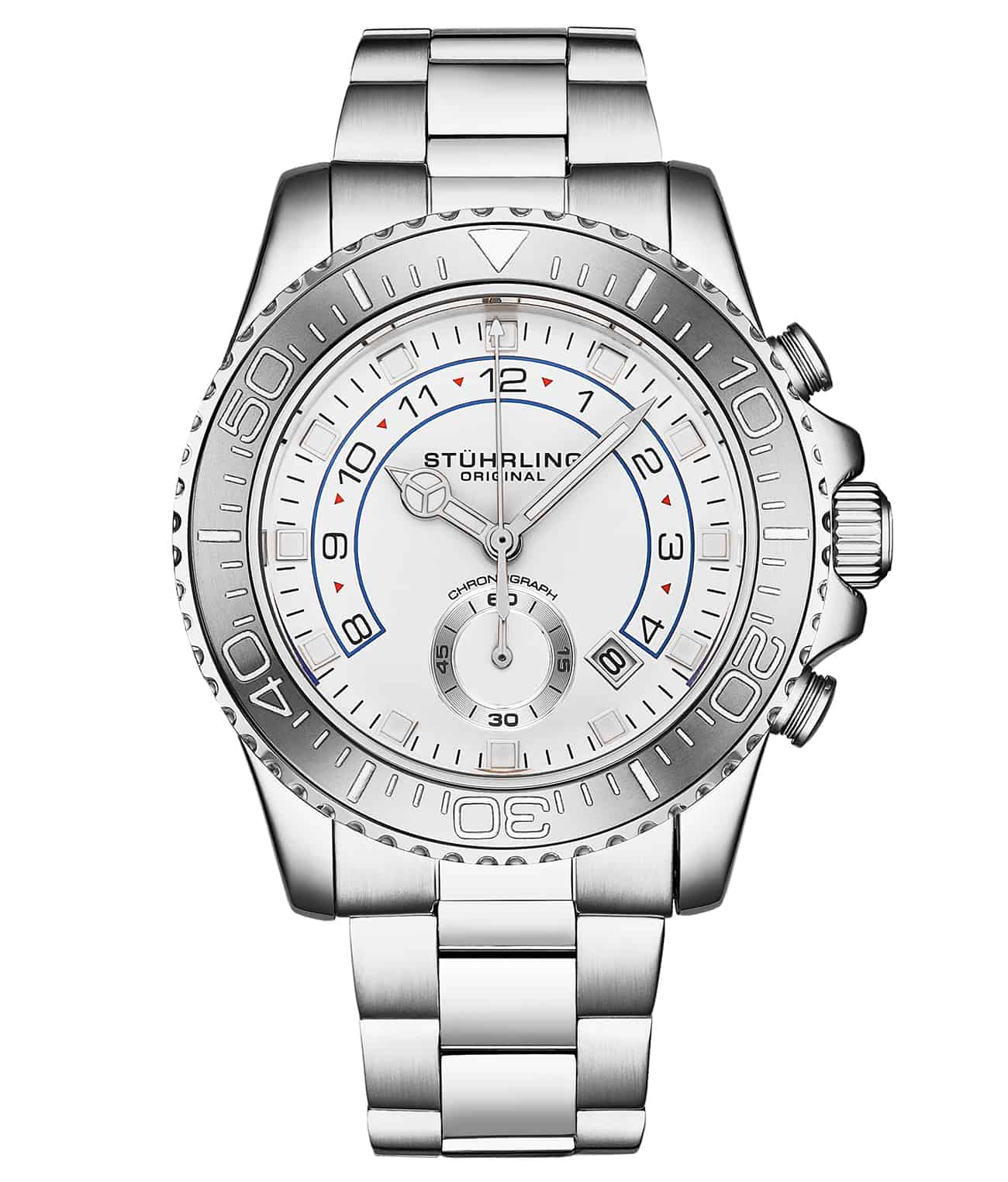 Brigadier Quartz Chronograph 42mm Diver With Stainless Steel Deployant Buckle